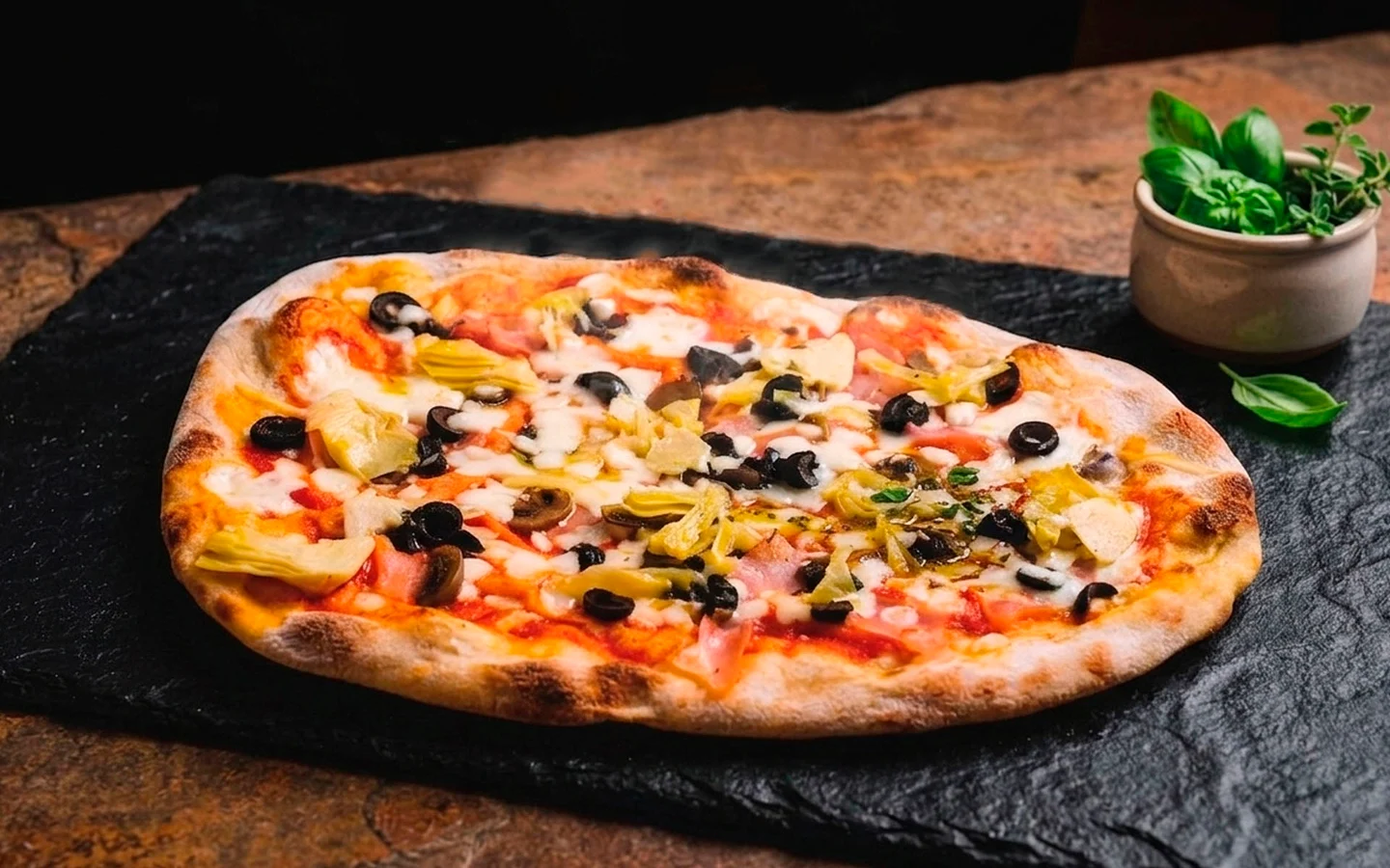 Photo produit de Pinsa Romana Capricciosa — Pinsa Italia